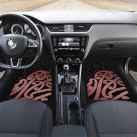 New Zealand Mangopare Tamanako Car Mats Aotearoa Maori LT14 Set 2pcs - Front Brown - Polynesian Pride