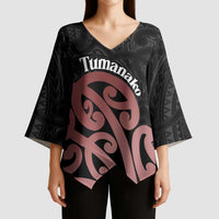 New Zealand Mangopare Tamanako Kimono Sleeve Blouse Aotearoa Maori - Polynesian Pride