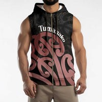 New Zealand Mangopare Tamanako Sleeveless Zip Hoodie Aotearoa Maori - Polynesian Pride