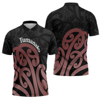 New Zealand Mangopare Tamanako Zipper Polo Shirt Aotearoa Maori - Polynesian Pride