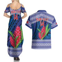 Custom Samoa Rugby Couples Matching Summer Maxi Dress and Hawaiian Shirt 2024 Go Champions Samoan Gingers