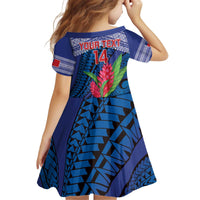 Custom Samoa Rugby Kid Short Sleeve Dress 2024 Go Champions Samoan Gingers