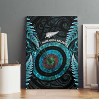 New Zealand Archery Canvas Wall Art Aotearoa Silver Fern Maori LT14 - Polynesian Pride
