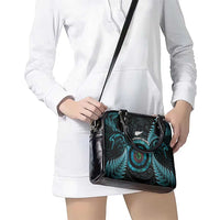 New Zealand Archery Shoulder Handbag Aotearoa Silver Fern Maori - Polynesian Pride