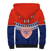 Custom Fiji School Sherpa Hoodie Marist Brothers Fijian Tapa Pattern LT14 - Polynesian Pride