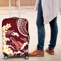 Blood Gold Polynesia Luggage Cover Polynesian Frangipani With Sea Turtles LT14 Blood Gold - Polynesian Pride