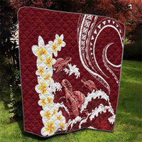 Blood Gold Polynesia Quilt Polynesian Frangipani With Sea Turtles