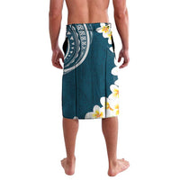 Dark Teal Polynesia Lavalava Polynesian Frangipani With Sea Turtles LT14 - Polynesian Pride