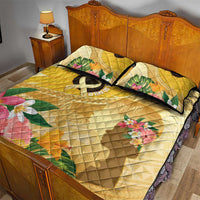 Polynesia Childhood Cancer Awareness Quilt Bed Set Be Bold Go Gold Polynesian Art LT14 - Polynesian Pride