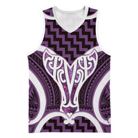 Aotearoa Atua Tangaroa Personalised Basketball Jersey God Of The Sea Maori Whale Tail Purple