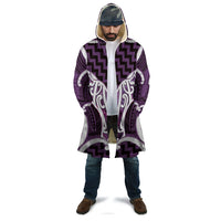 Aotearoa Atua Tangaroa Personalised Cloak God Of The Sea Maori Whale Tail Purple