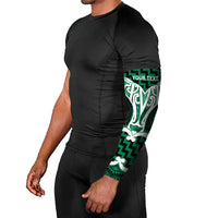 Aotearoa Atua Tangaroa Personalised Arm Sleeves God Of The Sea Maori Whale Tail Green
