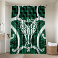 Aotearoa Atua Tangaroa Personalised Bathroom Set God Of The Sea Maori Whale Tail Green