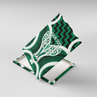 Aotearoa Atua Tangaroa Personalised Canvas Wall Art God Of The Sea Maori Whale Tail Green