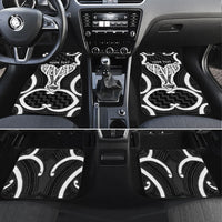 Aotearoa Atua Tangaroa Personalised Car Mats God Of The Sea Maori Whale Tail Black