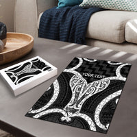 Aotearoa Atua Tangaroa Personalised Puzzle God Of The Sea Maori Whale Tail Black