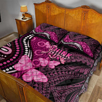 Think Pink Breast Cancer Awareness Quilt Bed Set Butterfly Aboriginal Mix Polynesian Pattern LT14 - Polynesian Pride