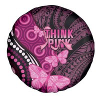 Think Pink Breast Cancer Awareness Spare Tire Cover Butterfly Aboriginal Mix Polynesian Pattern LT14 - Polynesian Pride
