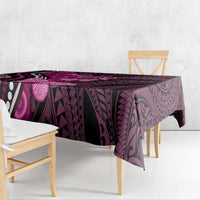 Think Pink Breast Cancer Awareness Tablecloth Butterfly Aboriginal Mix Polynesian Pattern LT14 - Polynesian Pride