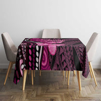 Think Pink Breast Cancer Awareness Tablecloth Butterfly Aboriginal Mix Polynesian Pattern LT14 - Polynesian Pride