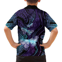 You Matter Suicide Prevention Awareness Family Matching Summer Maxi Dress and Hawaiian Shirt Butterfly Aboriginal Mix Polynesian Pattern LT14 - Polynesian Pride