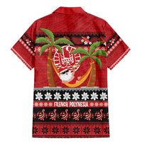 French Polynesia Christmas Family Matching Mermaid Dress and Hawaiian Shirt Tiare Chilling Santa Oaoa I teie Noera - Polynesian Pride