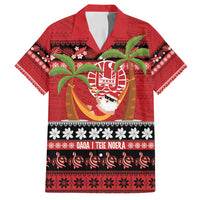 French Polynesia Christmas Family Matching Puletasi and Hawaiian Shirt Tiare Chilling Santa Oaoa I teie Noera - Polynesian Pride