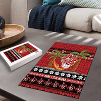 French Polynesia Christmas Puzzle Tiare Chilling Santa Oaoa I teie Noera LT14 - Polynesian Pride