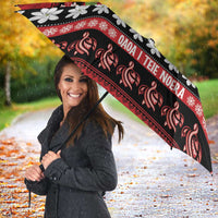 French Polynesia Christmas Umbrella Tiare Chilling Santa Oaoa I teie Noera - Polynesian Pride
