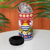 Kiribati Christmas 4 in 1 Can Cooler Tumbler Frigatebird Santa Tekeraoi n te Kiritimati - Polynesian Pride