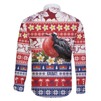 Kiribati Christmas Family Matching Off Shoulder Short Dress and Hawaiian Shirt Frigatebird Santa Tekeraoi n te Kiritimati - Polynesian Pride