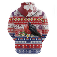 Kiribati Christmas Hoodie Frigatebird Santa Tekeraoi n te Kiritimati - Polynesian Pride