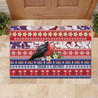 Kiribati Christmas Rubber Doormat Frigatebird Santa Tekeraoi n te Kiritimati - Polynesian Pride