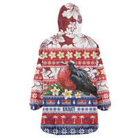 Kiribati Christmas Wearable Blanket Hoodie Frigatebird Santa Tekeraoi n te Kiritimati - Polynesian Pride