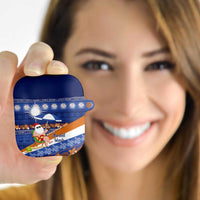 Marshall Islands Christmas AirPods Case Beachy Santa Monono ilo raaneoan Nejin LT14 - Polynesian Pride