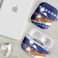 Marshall Islands Christmas AirPods Case Beachy Santa Monono ilo raaneoan Nejin LT14 - Polynesian Pride