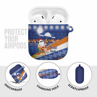 Marshall Islands Christmas AirPods Case Beachy Santa Monono ilo raaneoan Nejin LT14 - Polynesian Pride
