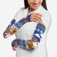 Marshall Islands Christmas Arm Sleeves Beachy Santa Monono ilo raaneoan Nejin - Polynesian Pride