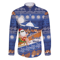 Marshall Islands Christmas Family Matching Puletasi and Hawaiian Shirt Beachy Santa Monono ilo raaneoan Nejin - Polynesian Pride