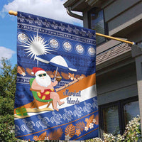 Marshall Islands Christmas Garden Flag Beachy Santa Monono ilo raaneoan Nejin LT14 - Polynesian Pride