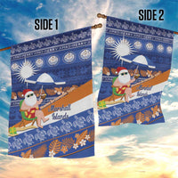 Marshall Islands Christmas Garden Flag Beachy Santa Monono ilo raaneoan Nejin LT14 - Polynesian Pride