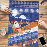 Marshall Islands Christmas Puzzle Beachy Santa Monono ilo raaneoan Nejin - Polynesian Pride