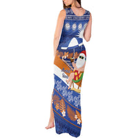 Marshall Islands Christmas Tank Maxi Dress Beachy Santa Monono ilo raaneoan Nejin - Polynesian Pride