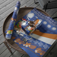 Marshall Islands Christmas Wrapping Paper Beachy Santa Monono ilo raaneoan Nejin - Polynesian Pride