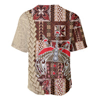 Samoa Tapau Baseball Jersey Samoan Siapo Pattern LT14 - Polynesian Pride