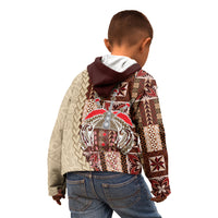 Samoa Tapau Kid Hoodie Samoan Siapo Pattern LT14 - Polynesian Pride