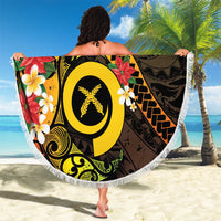 Vanuatu Christmas Beach Blanket Vanuatuan Pig Tusk - Meri Krismas! LT14 - Polynesian Pride