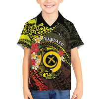 Vanuatu Christmas Family Matching Long Sleeve Bodycon Dress and Hawaiian Shirt Vanuatuan Pig Tusk - Meri Krismas!