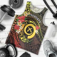 Vanuatu Christmas Men Tank Top Vanuatuan Pig Tusk - Meri Krismas! LT14 - Polynesian Pride