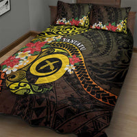 Vanuatu Christmas Quilt Bed Set Vanuatuan Pig Tusk - Meri Krismas! LT14 - Polynesian Pride